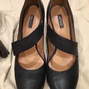 Ecco Heels with asymmetric strap